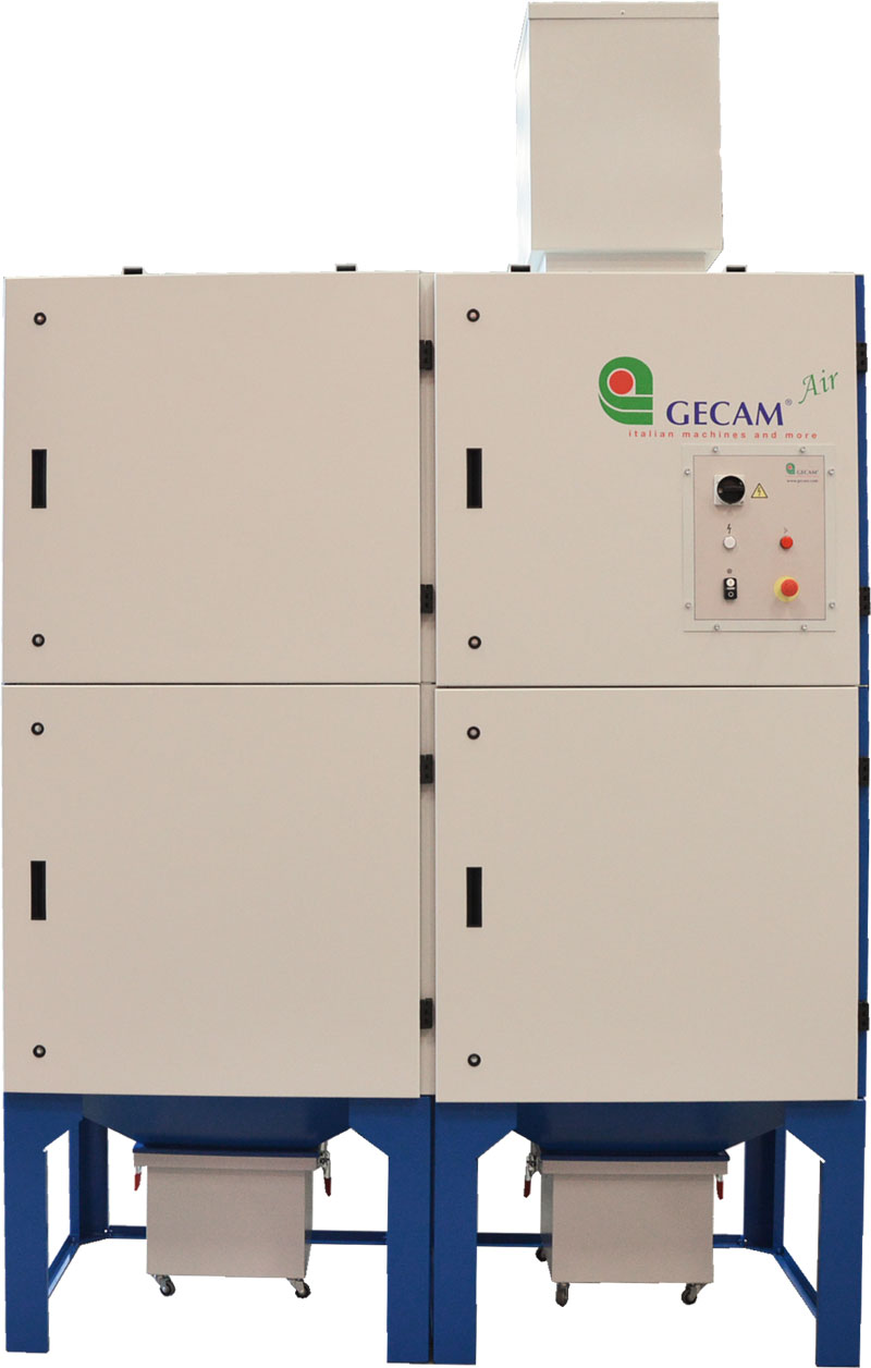 Filtr suchy do separacji pyłów i opiłków po szlifowaniu GECAM GDC 7000 m3/h